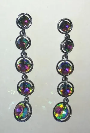 Aurora Crystal Rainbow Drop Earrings thumbnail 1