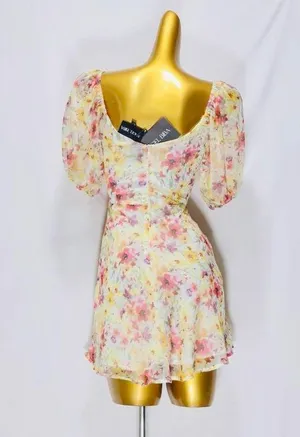 HELLO MOLLY Angel Biba Multicolor Graceful Hours Floral Dress thumbnail 5