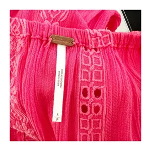 Free People Coral Pink Kiss Kiss Tunic Top Dress Shirt Small Sweetest Dream thumbnail 7