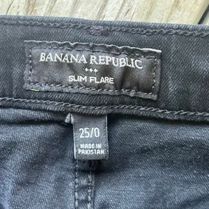 Banana Republic Factory Women's Black Slim Flare Jeans Size 25/0 thumbnail 5