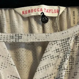 REBECCA TAYLOR Animal Print Short Sleeve T-Shirt Material Maxi Dress Size XS thumbnail 4