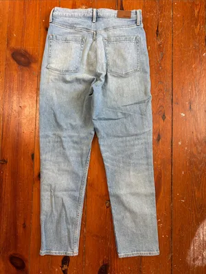 Revtown High-Rise Straight Women's Jeans Light Blue Wash Size 30 thumbnail 8