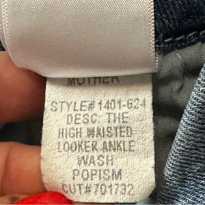 Mother Denim Women’s Size 27 Popism Blue The Looker High Rise Ankle Skinny Jeans thumbnail 12