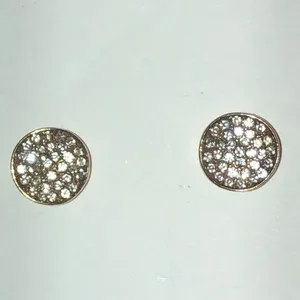Elegant Gold Tone CZ Rhinestone Boho Stud Earrings thumbnail 2