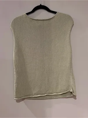 Talbots Green Knit Sleeveless Top thumbnail 3