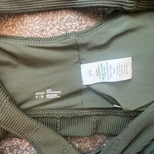 Aerie Sage Ribbed Bralette Bikini Swim Top XL thumbnail 3