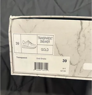 Jessica Rich Transparent Sneaker in Gold Size 39 - VERY RARE - NEW WITH BOX thumbnail 13