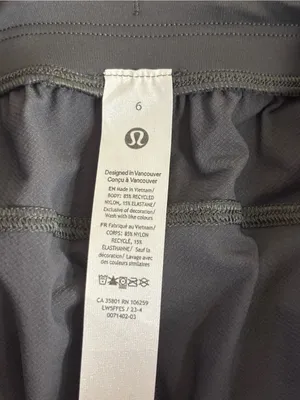 Lululemon License to Train High-Rise Pant W5FFES Graphite Grey size 6 thumbnail 4