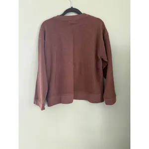 Madewell (Re)sourced Brushed Side-Button Relaxed Sweatshirt Brown size Small thumbnail 6