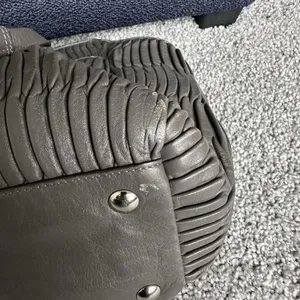 Coach Taylor‎ Gathered Leather Alexis Carryall Tote F25252 Grey Shoulder Handbag thumbnail 6