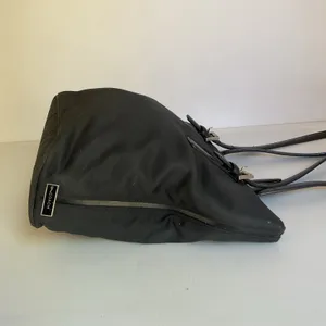 Vintage Coach F3K-9321 Black Twill Leather Trim Tote Shoulder Bag Y2K thumbnail 6