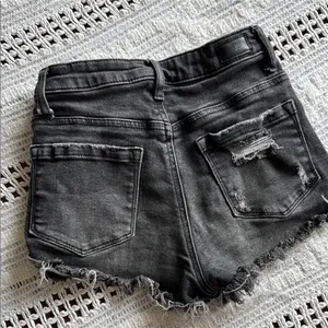 Tilly's RSQ Dark Gray Distressed Jean Shorts thumbnail 3