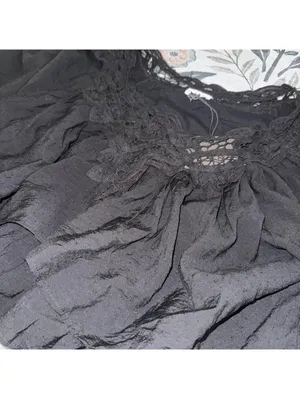 Le lis Black ruffle set with lace trim #ruffles #matching thumbnail 3