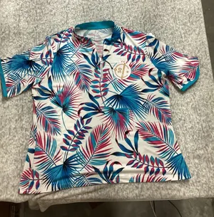 Tail White Label Harmony‎ Palm Golf Polo Shirt XXL Blue Pink UPF 50 GJ8332-U186 thumbnail 1