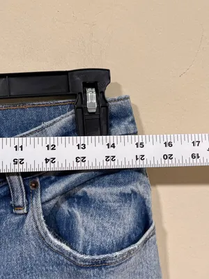 Abercrombie & Fitch 90s straight ultra high rise classic Blue denim SZ 6 Regular thumbnail 4