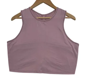 Lululemon Cinch Me Up Tank Womens 8 Purple Ruched Back Yoga Activewear Cropped thumbnail 1