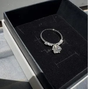 Ring Sterling Silver Moissanite thumbnail 2