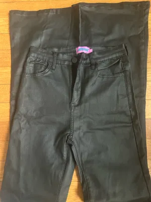 Leather Edikted Flare Pants Leather  thumbnail 1