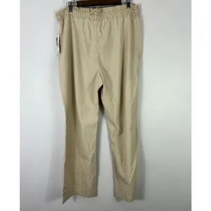 Ci‎ Sono Linen Blend Pants Womens XL Khaki Straight Leg Casual Beach Boho NWT thumbnail 3