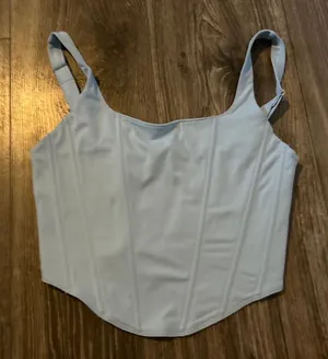 Light blue corset top thumbnail 1