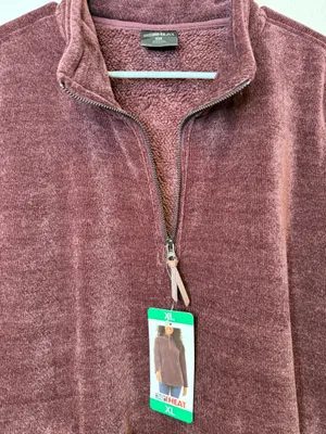 32 Degrees Heat Burgundy Purple Quarter Zip Pullover Cozy Size XL New Winter thumbnail 6