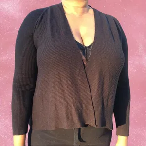 Charter Club Black Cardigan thumbnail 1