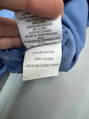 Skechers by Barco Ciel Blue Short Sleeve Scrub Top Size Small thumbnail 5