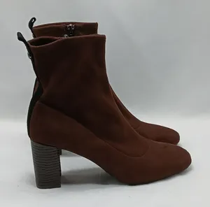 Donald Pliner Cattie Ankle Boots Womens 7.5M Brown Block Heel Whimsygoth Grunge thumbnail 1