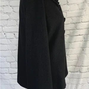 Pendleton Black Wool Jacket Women’s Button Front Ruffle Collar Classic Size Med thumbnail 8