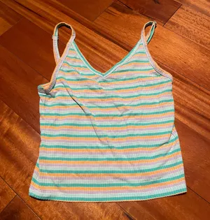 Aerie Striped Crop Tank Top thumbnail 1
