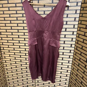 Nanette Lepore Brown Satin Dress Size‎ 4 thumbnail 3
