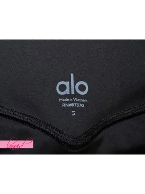 Alo Airlift Mesh High-Waist Track Star Leggings Black Sheer See-Through Hi-Rise thumbnail 9