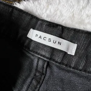 PacSun Black Distressed High Rise Straight Black Jeans thumbnail 11