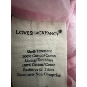 LoveShackFancy "Natasha" Dress in Juicy Plum, Tiered Lace Trim Mini, Size XXL thumbnail 6
