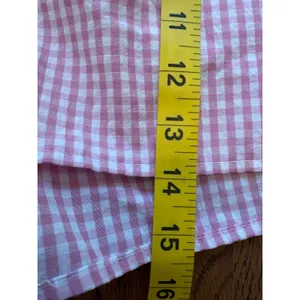Unbranded Gingham Pajama Set Women Large Pink Bow Peplum Shorts Loungewear thumbnail 7