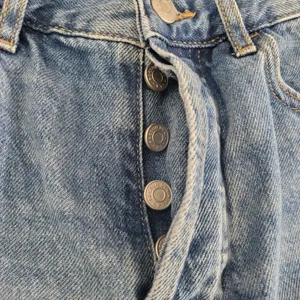 PacSun Women's High-Rise Straight Leg Raw Hem Jeans Blue Size 24 thumbnail 5