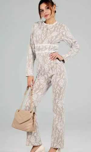 Aro‎ lora Full lace high waist jumpsuit Small thumbnail 1