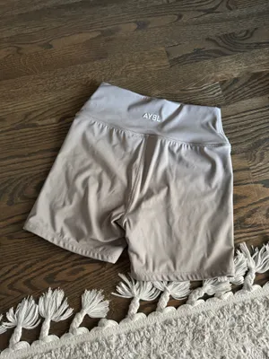Aybl courtside 5” shorts activewear workout bottoms mocha small thumbnail 4