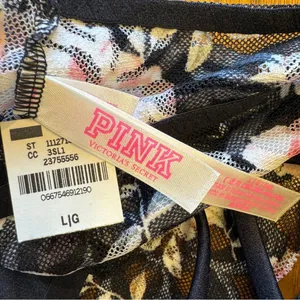 Victoria’s Secret‎ PINK Black & Floral Bralette new with tags large thumbnail 3