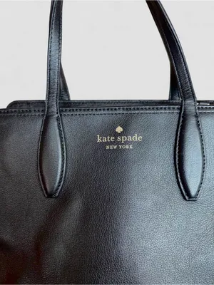 Kate Spade Rowe Medium Top Zip Satchel in Pebble Leather Black thumbnail 16