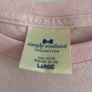 Simply Southern Pink TShirt Valentines Size L thumbnail 3