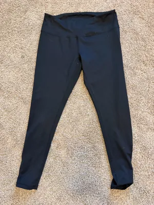 Z by Zella Perform Luxe High Waist Band 7/8" leggings size large black thumbnail 5