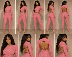 Dusty Rose Textured Set | Snatching Matching Outfit thumbnail 2
