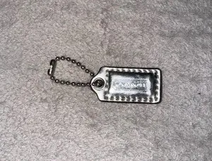 Coach Silver Keychain Tag thumbnail 1