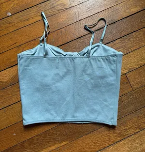 Blush Boutique Blue Corset Top thumbnail 2