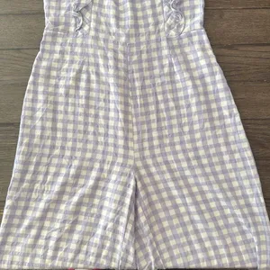 Urban Outfitters Emerson Gingham Ruffle Jumpsuit thumbnail 8