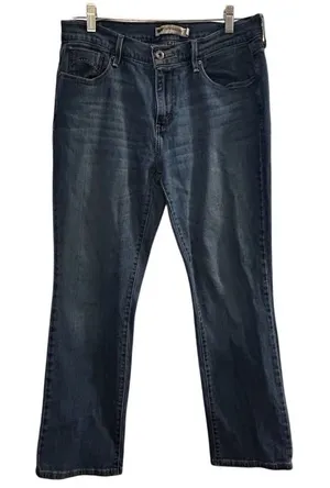 Levi's‎ Women's 505 Straight Leg Jeans Blue Size 10 Mid Rise Stretch thumbnail 1