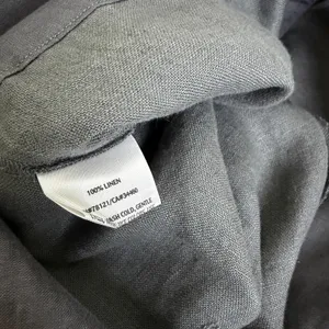Eileen Fisher Linen Pants Womens 4 Gray Wide Pleated Career Trousers 32" thumbnail 9