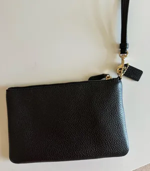 Coach Wristlet Leather Black thumbnail 2