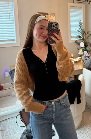 Anthropologie Cropped Sweater  thumbnail 1